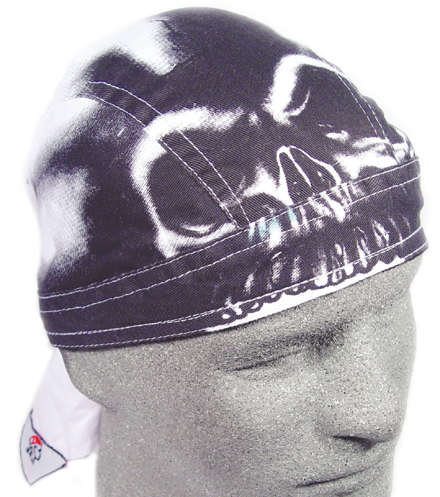 Airbrushed Skull, Sweatband Headwrap